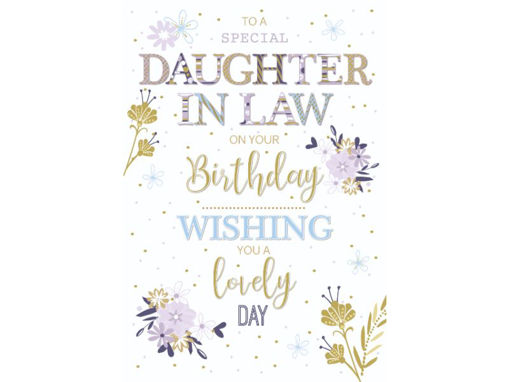 Picture of DAUGHTER IN LAW BIRTHDAY CARD